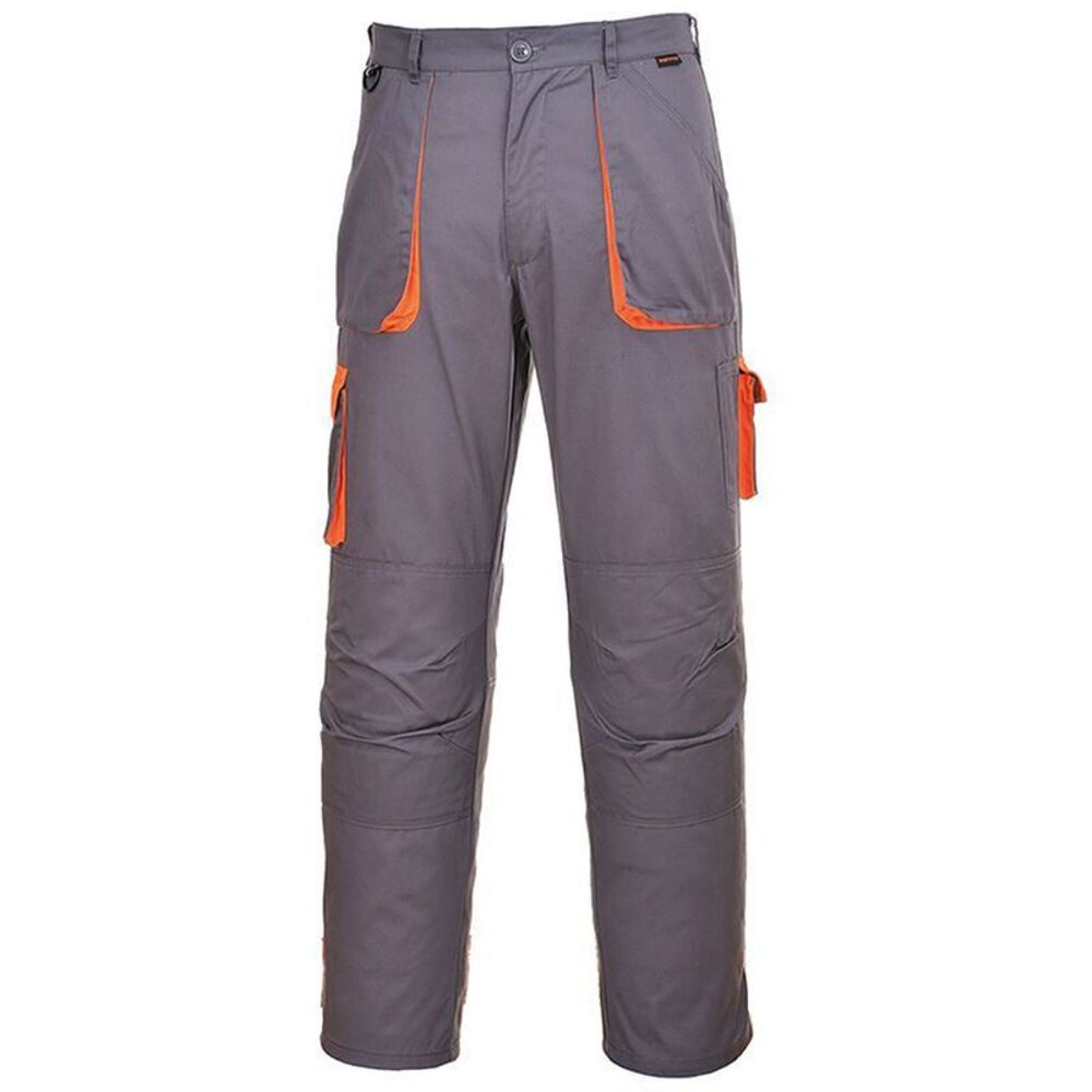 Portwest Mens Contrast Workwear Work Cargo Trousers (TX11) /Pants /Bottoms / Bla